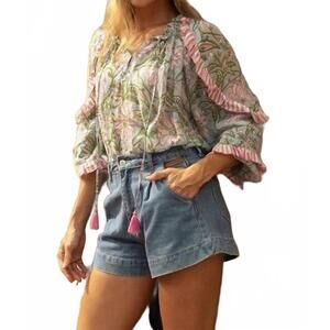 NEW MISS JUNE PARIS guiliana blouse in blue